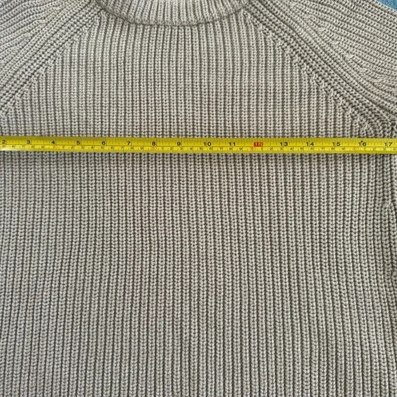 Quince Organic Fisherman Sweater Cement Marle Small - Picture 4 of 5